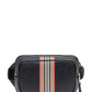 Elegant Black Calf Leather Belt Bag
