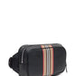 Elegant Black Calf Leather Belt Bag