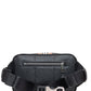 Elegant Black Calf Leather Belt Bag