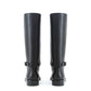 Equestrian Style Luxe Black Leather Boots