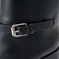 Elegant Leather Ankle Boots with Chic Buckle Detail