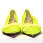 Fluro Yellow Flat Point Toe Shoe
