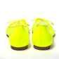 Fluro Yellow Flat Point Toe Shoe