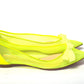 Fluro Yellow Flat Point Toe Shoe