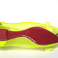 Fluro Yellow Flat Point Toe Shoe