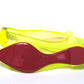 Fluro Yellow Flat Point Toe Shoe