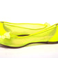 Fluro Yellow Flat Point Toe Shoe
