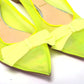Fluro Yellow Flat Point Toe Shoe