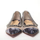 Multicolor Print Silver Flat Point Toe Shoe