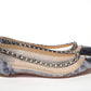 Multicolor Print Silver Flat Point Toe Shoe