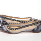 Multicolor Print Silver Flat Point Toe Shoe