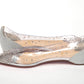 Silver Crystals Flat Point Toe Shoe