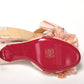 Multicolor Kitten Heel Studded Flat Shoes