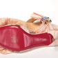 Multicolor Kitten Heel Studded Flat Shoes