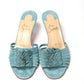 Noumea Blue Strappy Kitten Heel