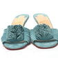 Noumea Blue Strappy Kitten Heel