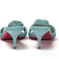 Noumea Blue Strappy Kitten Heel