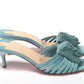 Noumea Blue Strappy Kitten Heel