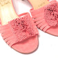 Operette Salmon Strappy Kitten Heel sandal