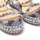 multicolor Multi Print And Stud Embellished Platform Sandal