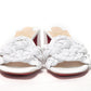 White Plaited High Heel Sandals