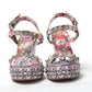 Multicolor Pyraclou 110 Patent High Heel Wedge