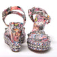 Multicolor Pyraclou 110 Patent High Heel Wedge