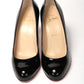 Simple Pump 85 Patent Black Heel