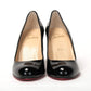 Simple Pump 85 Patent Black Heel