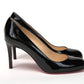 Simple Pump 85 Patent Black Heel