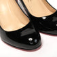Simple Pump 85 Patent Black Heel