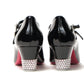 Black/Lin Black Aquajane 45 Patent Heel