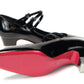 Black/Lin Black Aquajane 45 Patent Heel