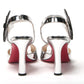 Silver/Black Pansy 85 Specchio Heels