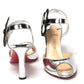 Silver/Black Pansy 85 Specchio Heels