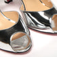 Silver/Black Pansy 85 Specchio Heels