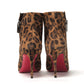 Leopard Birgikate 65 Veau Velours Heel Boots