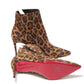 Leopard Birgikate 65 Veau Velours Heel Boots