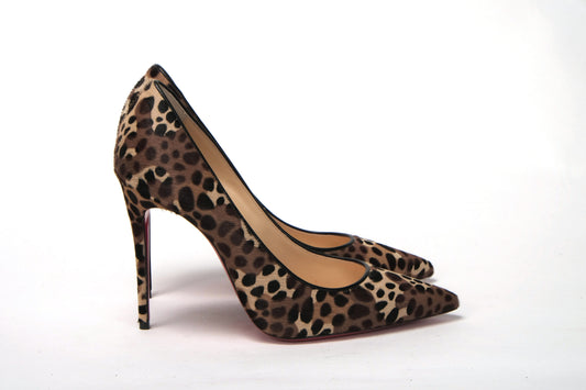 Multi/Black Leopard Kate 100 Pony Heel