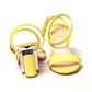 Citronnade/Nickel Tournikouna 55 Nappa Sandal