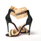 Black/Savane Black/Natural Poupedou 100 Calf Heel
