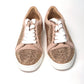 Antoinette Rose Gold Embellished Sneakers
