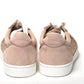 Antoinette Rose Gold Embellished Sneakers
