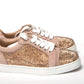 Antoinette Rose Gold Embellished Sneakers