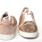 Antoinette Rose Gold Embellished Sneakers