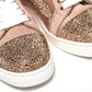 Antoinette Rose Gold Embellished Sneakers