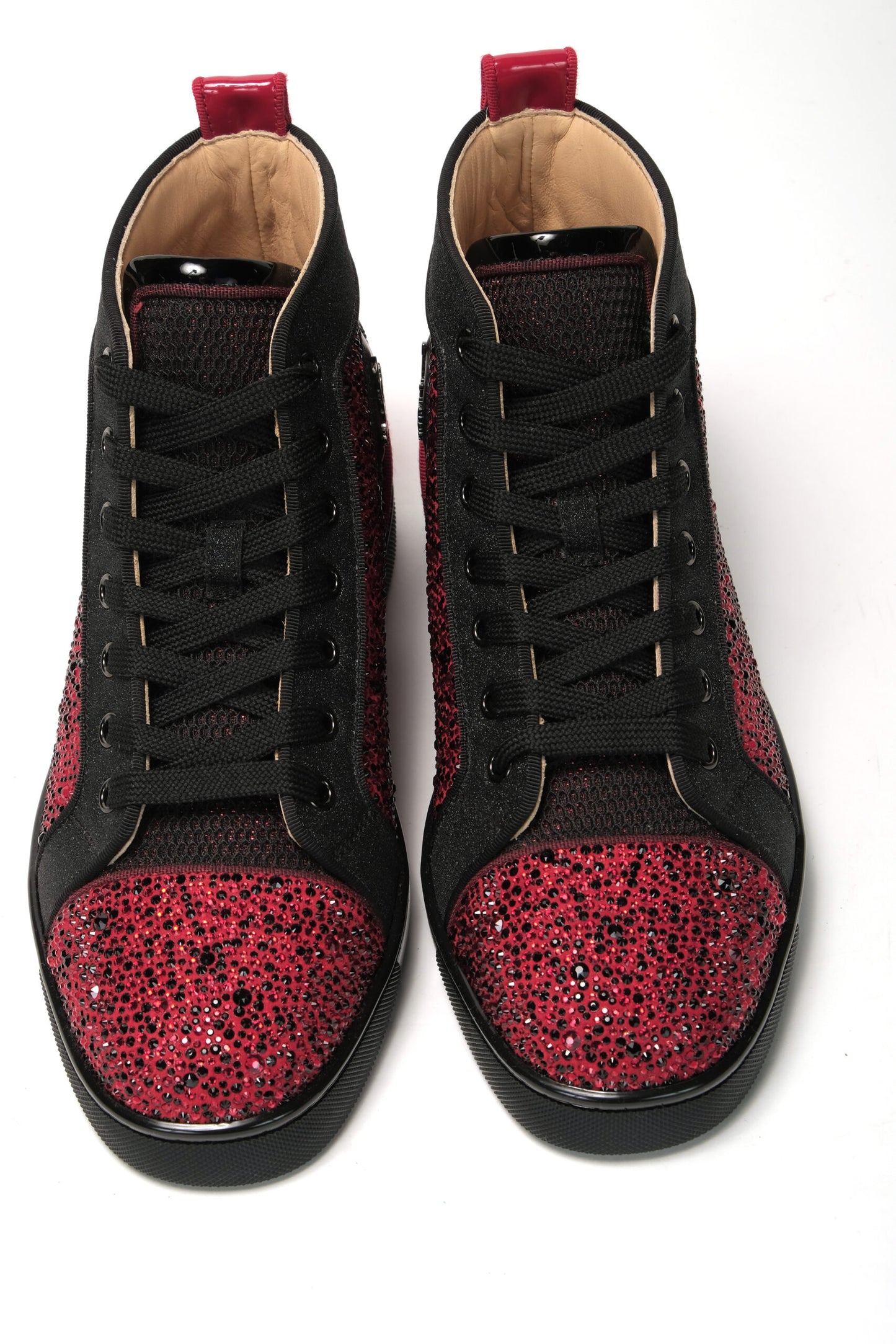 Red Black Louis Junior Spikes  Sneaker Shoes