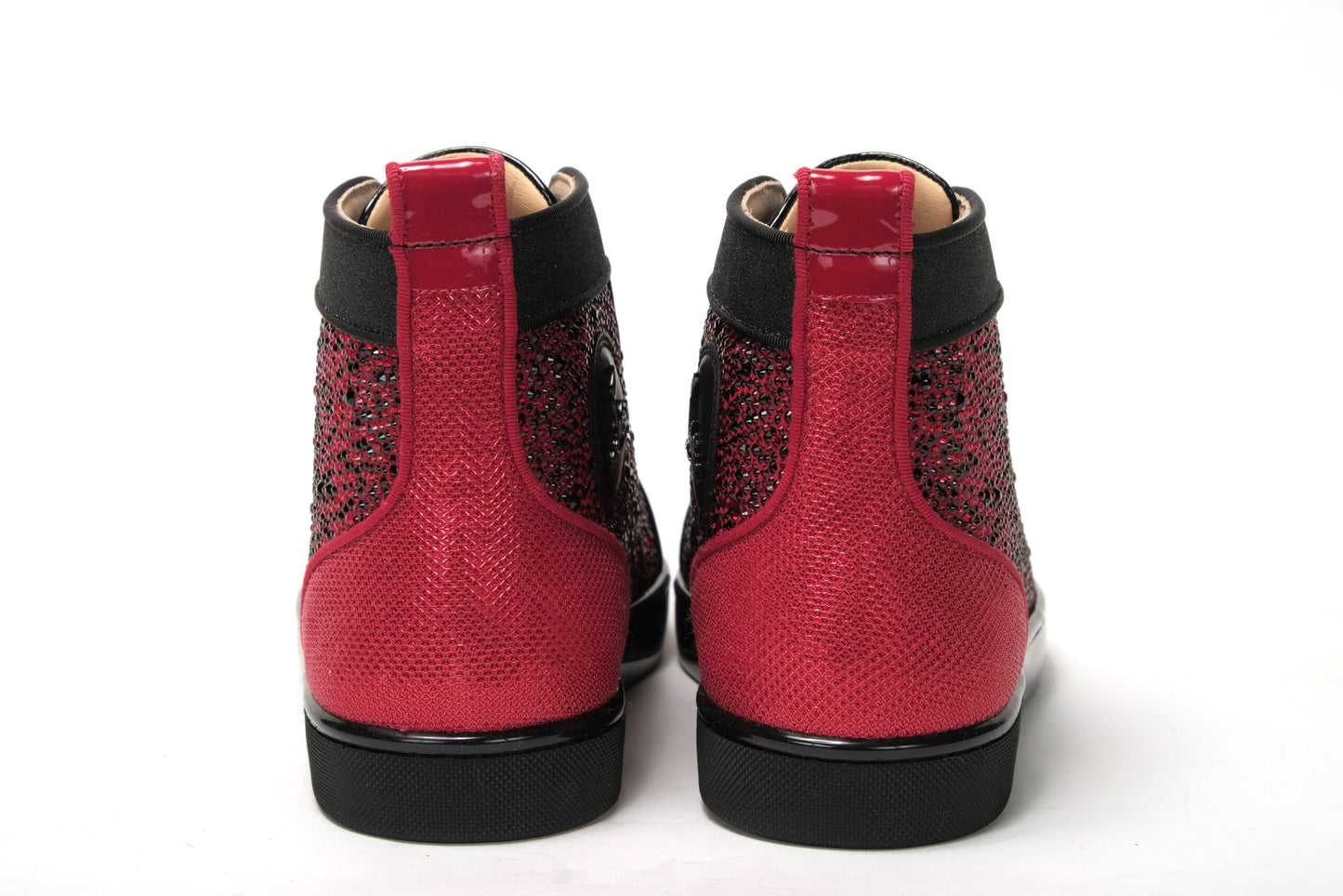 Red Black Louis Junior Spikes  Sneaker Shoes