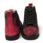 Red Black Louis Junior Spikes  Sneaker Shoes