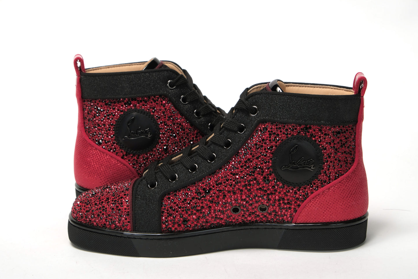 Red Black Louis Junior Spikes  Sneaker Shoes